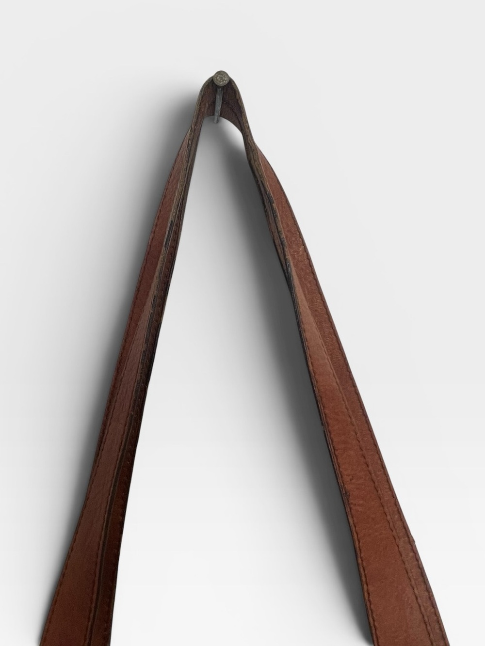 Vintage Fossil Woven Leather Shoulder Bag Tote Cognac Brown Boho Crossbody - Picture 6 of 14